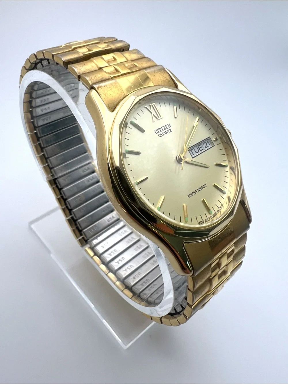 Citizen Gold Tone Watch with Champagne Dial